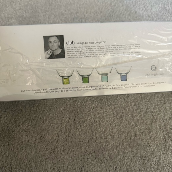 Green & Blue Martini Glasses Set of 4 - Picture 5 of 10